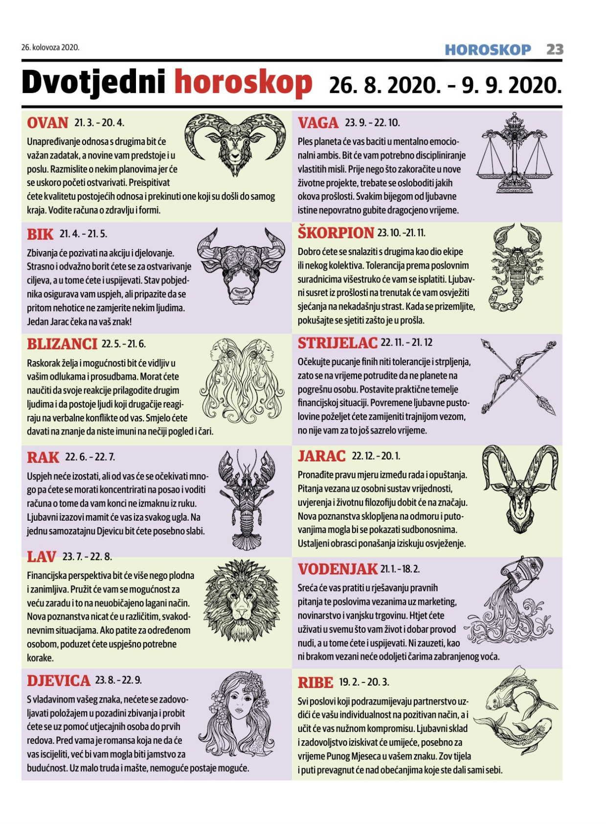 Horoskop i jarac djevica ljubavni Bik, Devica